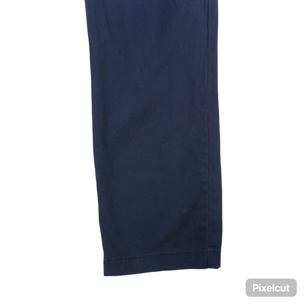 Nautica Chino Pants Mens‎ 36x32 Blue All Day Comfort Flat Front Performance